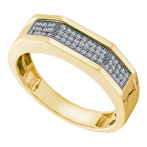 10K Yellow-gold 0.20CT DIAMOND FASHION BAND