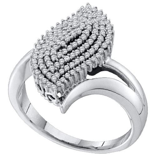 10KT White Gold 0.40CTW  DIAMOND  MICRO PAVE RING