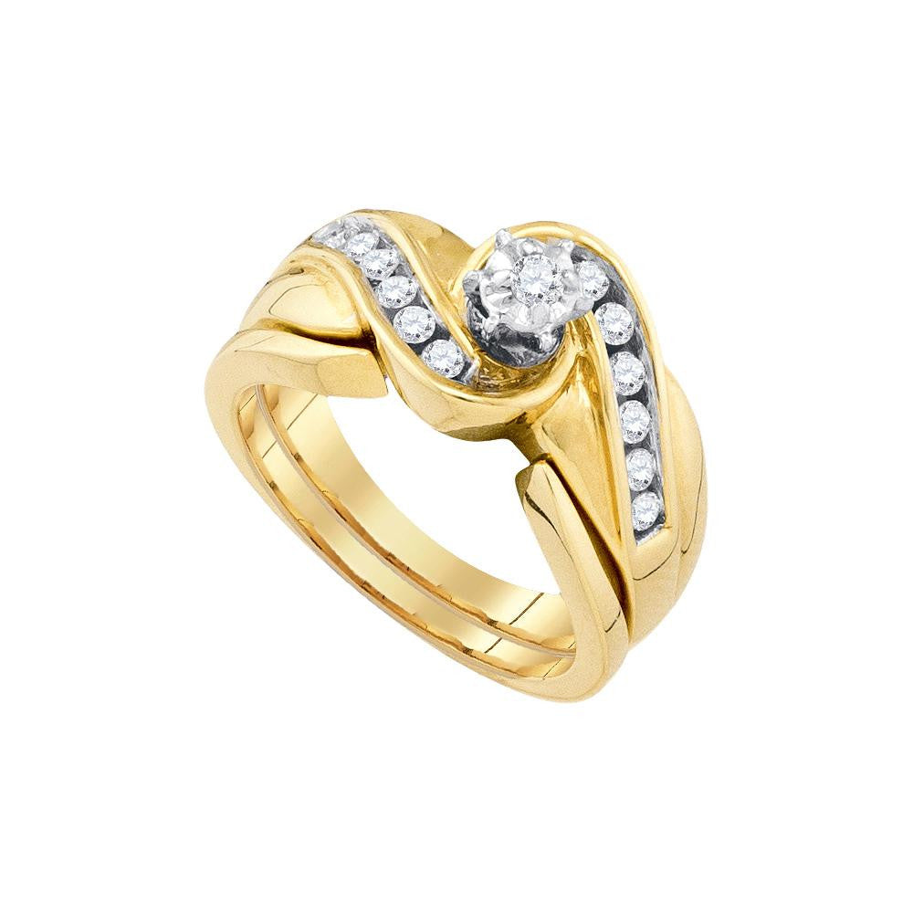 1-3CT-Diamond RD-CENTER BRIDAL SET