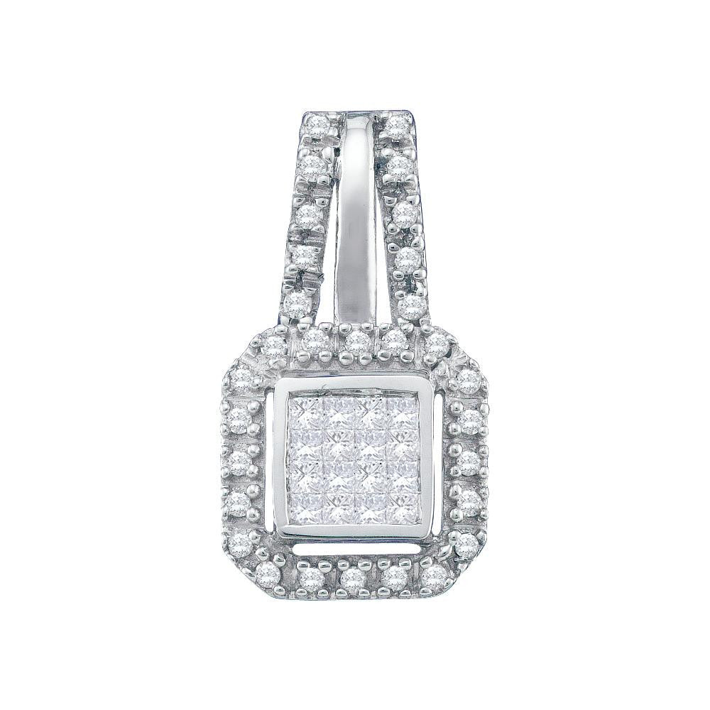 1-4CT-Diamond INVISIBLE PENDANT