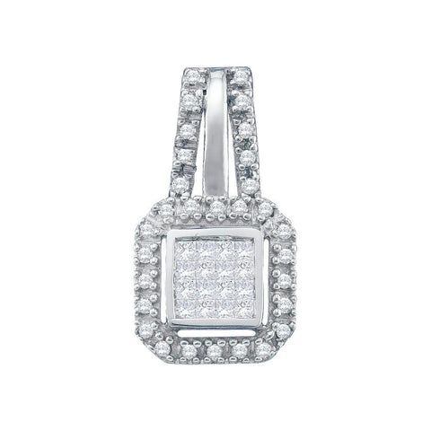 1-4CT-Diamond INVISIBLE PENDANT