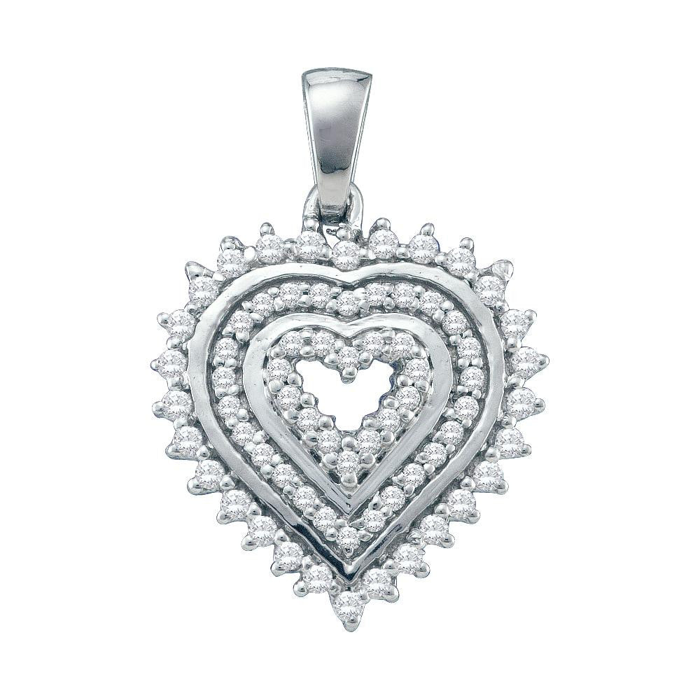 1-3CT-Diamond HEART PENDANT