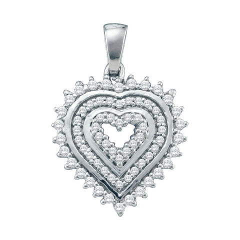 1-3CT-Diamond HEART PENDANT