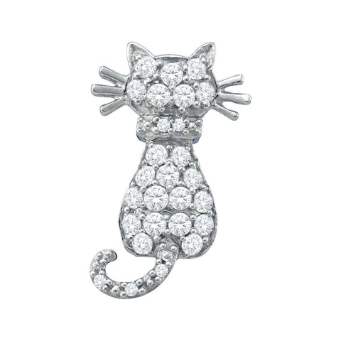 1-3CT-Diamond CAT PENDANT