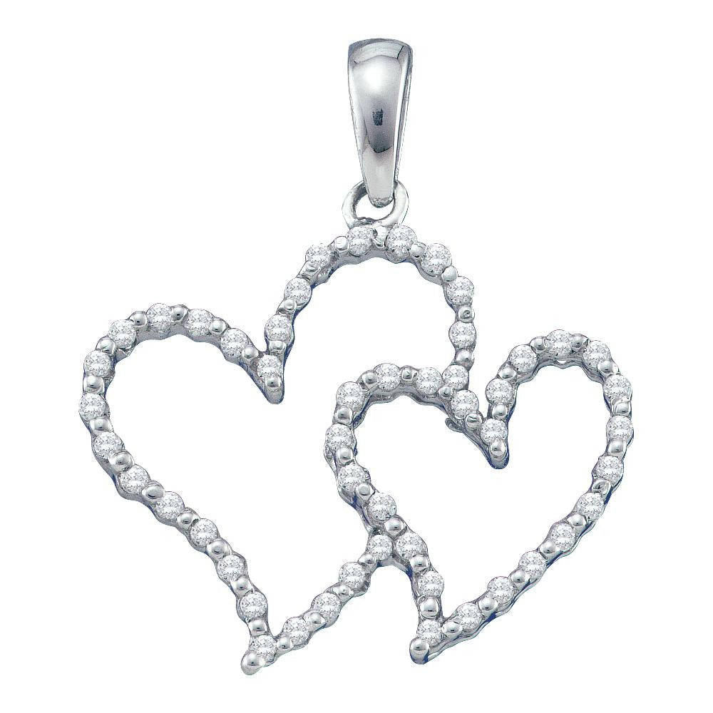 1-6CT-Diamond HEART PENDANT