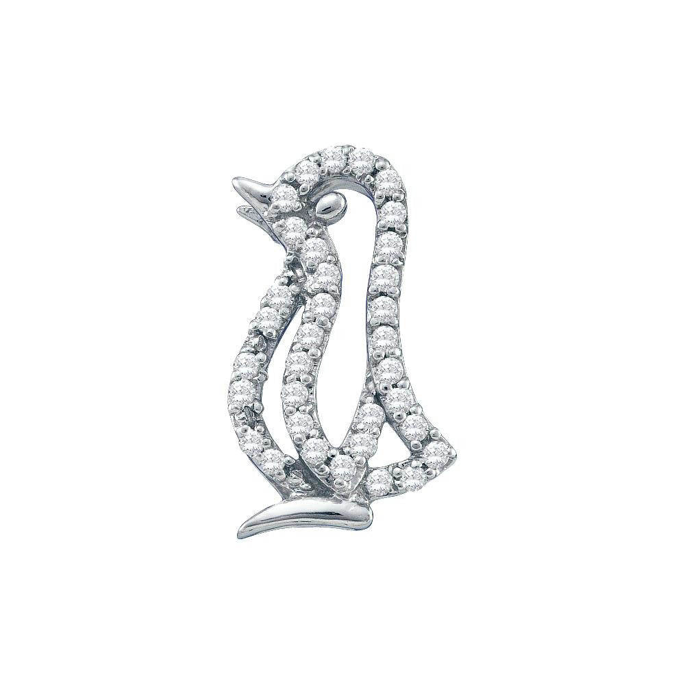 1-6CTW-Diamond BIRD PENDANT