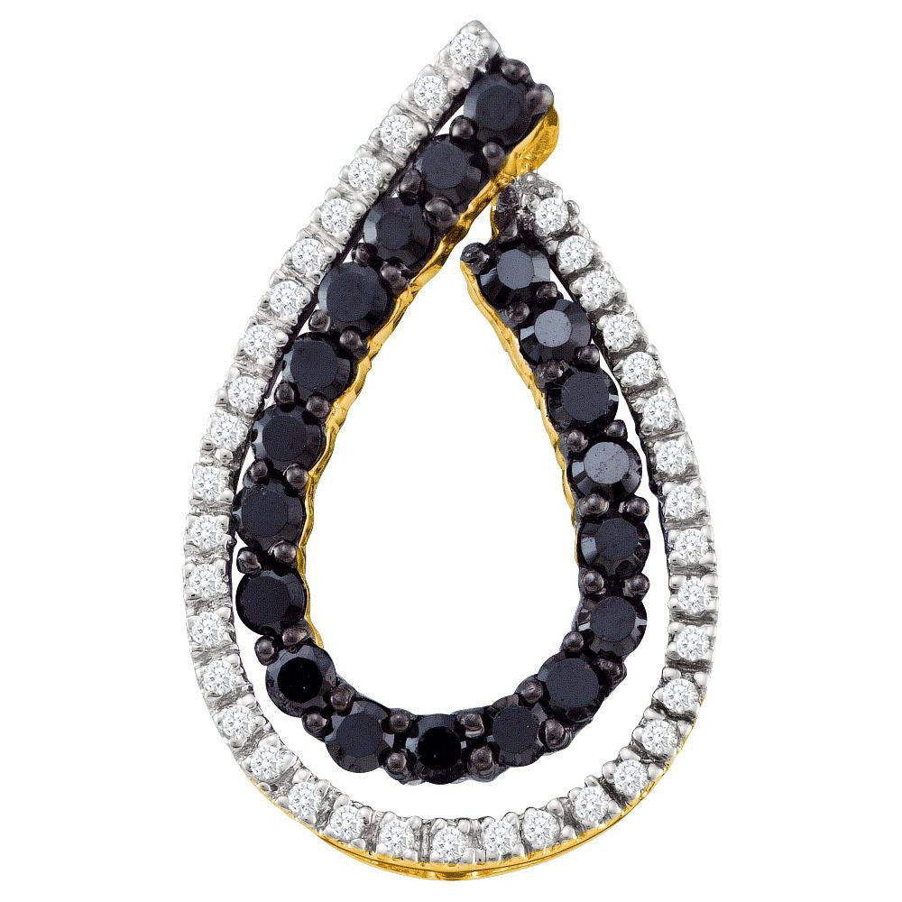 1-2CT-Diamond BLACK  PENDANT