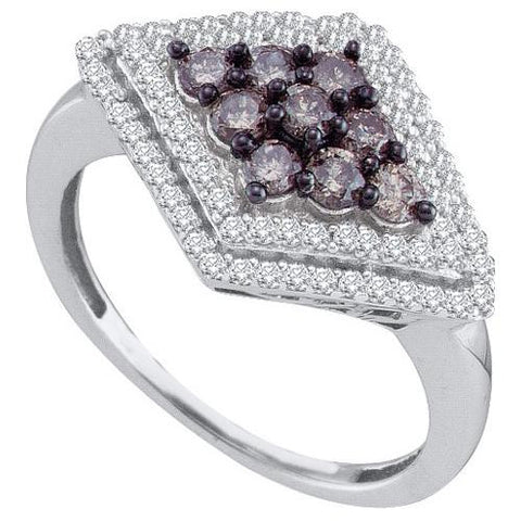 10KT White Gold 0.80CTW DIAMOND FASHION RING