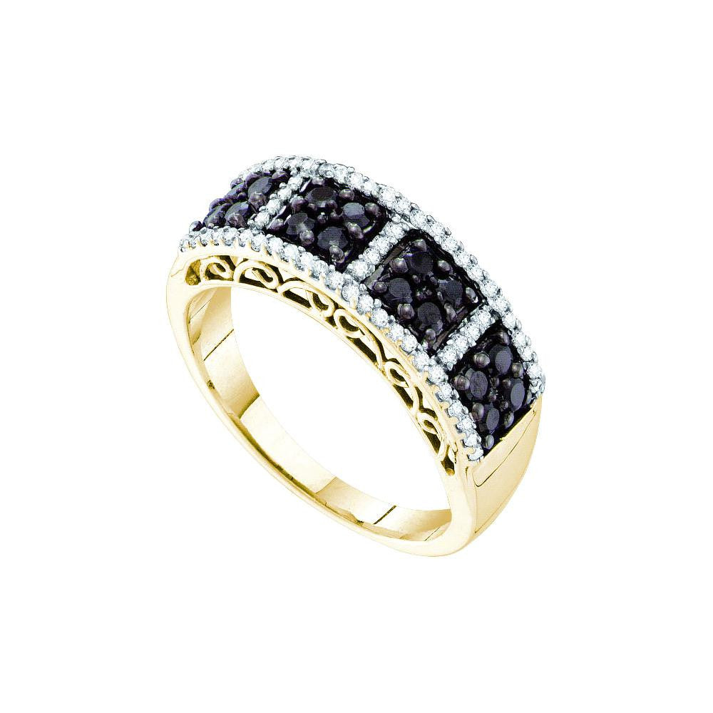 1-2CTW-Diamond BLACK  BAND