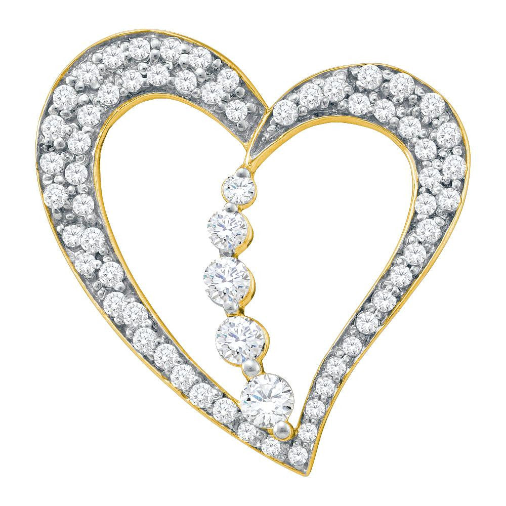 1-2CT-Diamond HEART PENDANT