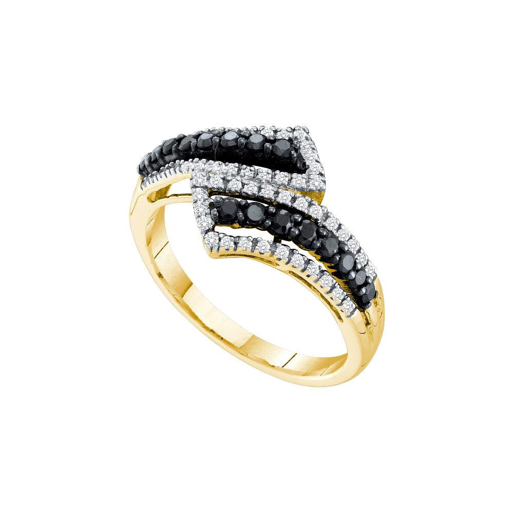 1-2CTW-Diamond BLACK  BAND