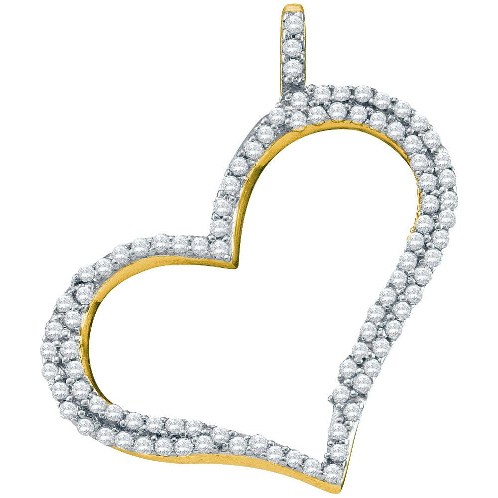 1-3CT-Diamond HEART PENDANT