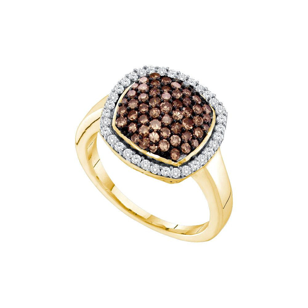 1 CTW-Diamond BROWN  RING