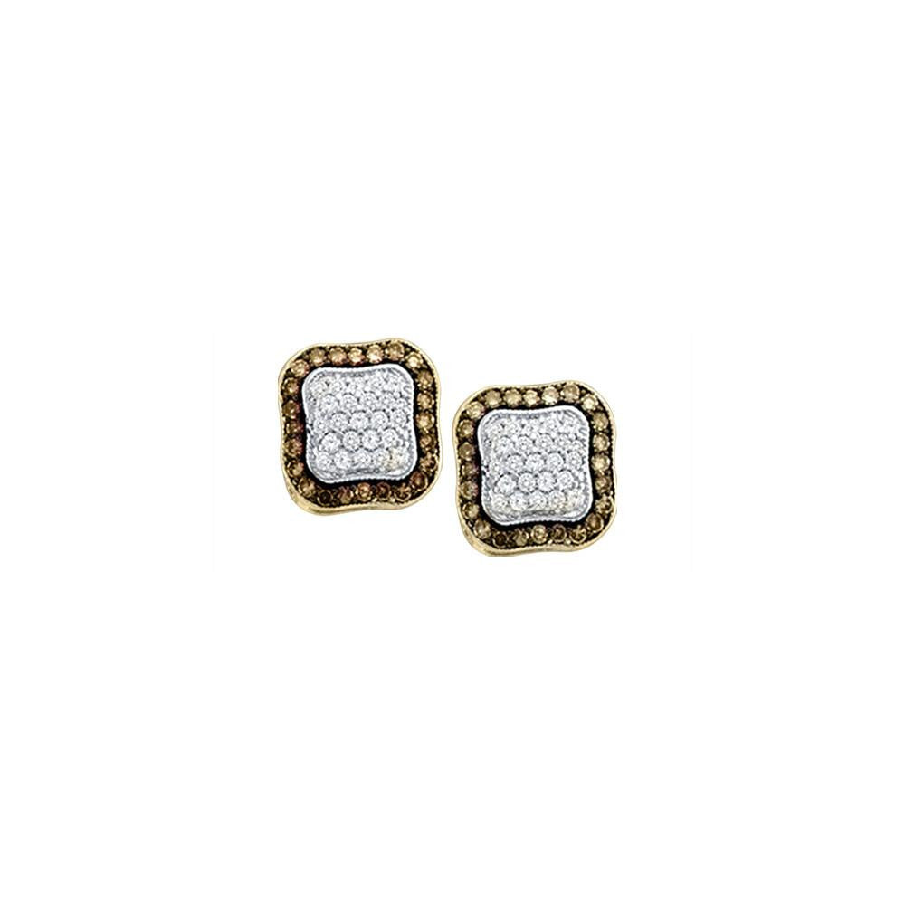 1 CT-Diamond FASHION BROWN EARRINGS