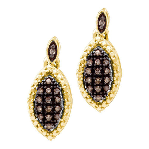 1-3CTW-Diamond FASHION BROWN EARRINGS