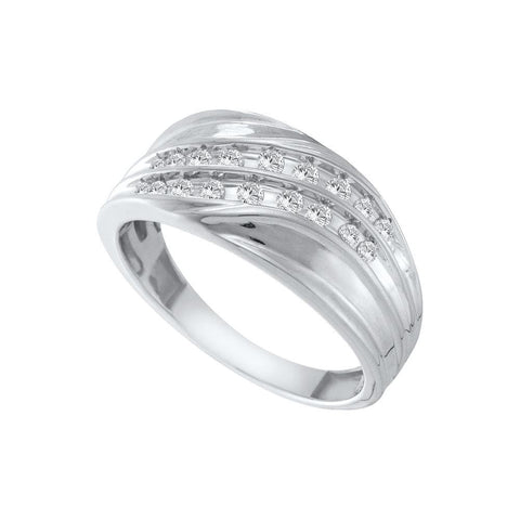 1-3CT-Diamond CLUSTER MENS BAND