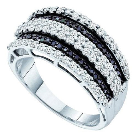 14KT White Gold 0.82CTW-DIAMOND FASHION BAND