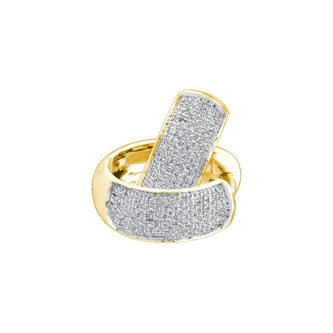 1-2CT-Diamond MICRO-PAVE HOOPS