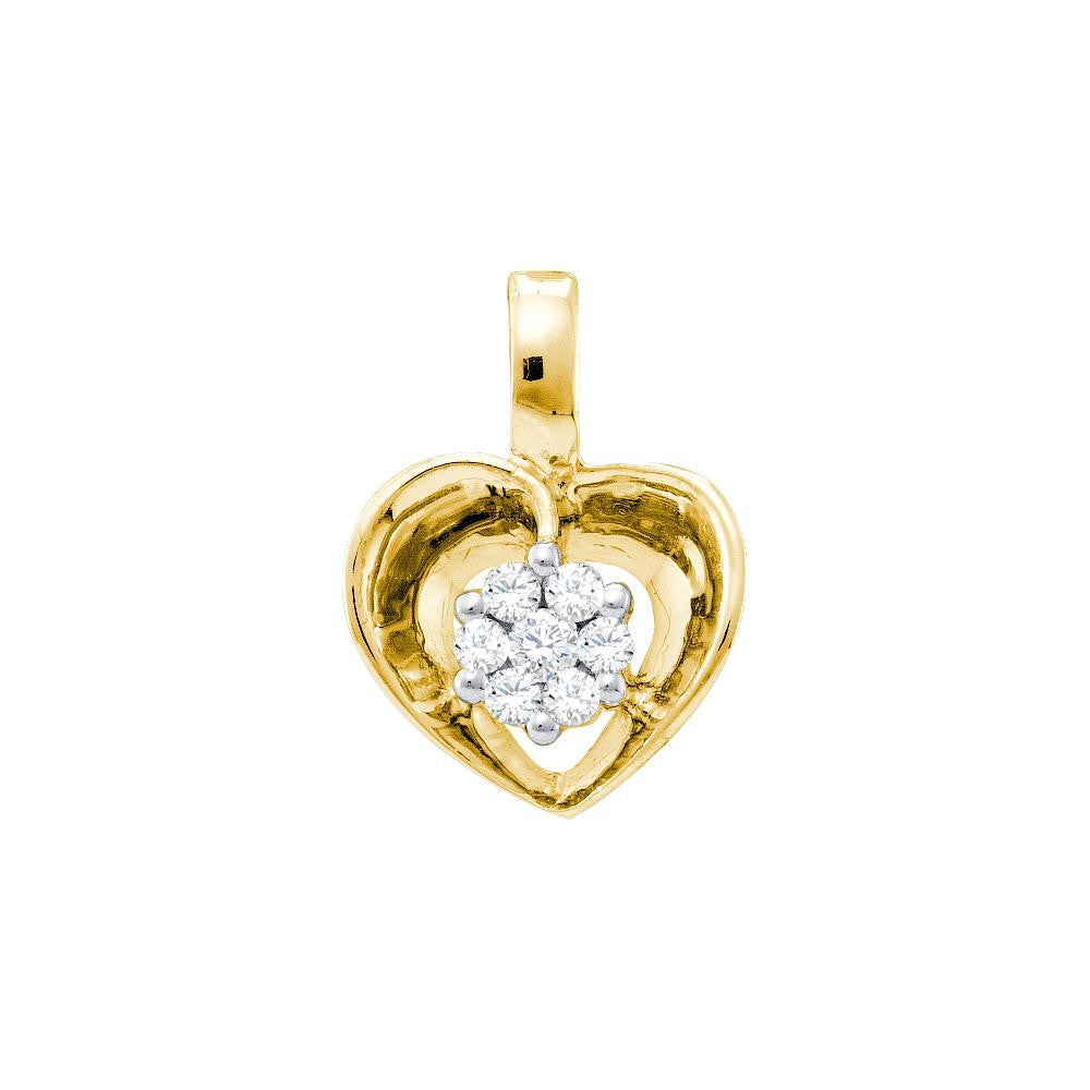 1-12CTW-Diamond HEART PENDANT