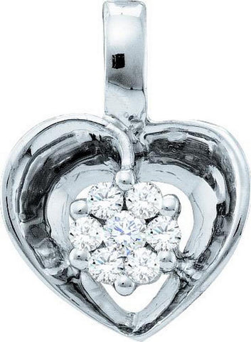 1-12CTW-Diamond HEART PENDANT