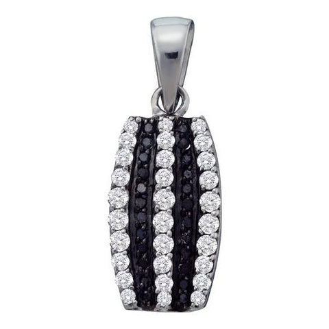 14KT White Gold 0.39CTW DIAMOND LADIES FASHION PENDANT