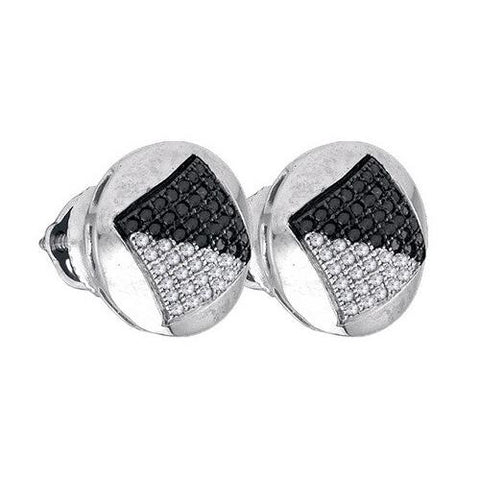 925 Sterling Silver White 0.33CT DIAMOND MICRO-PAVE EARRING