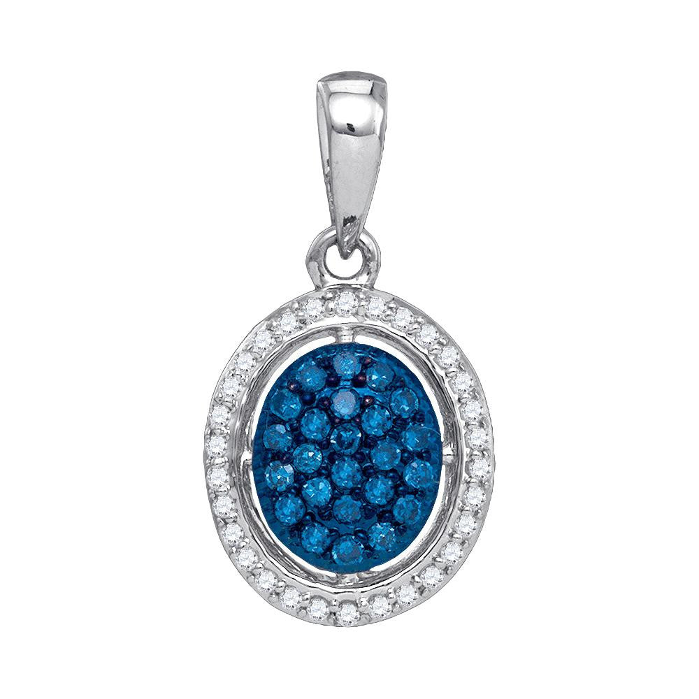 1-5CT-Diamond BLUE  PENDANT