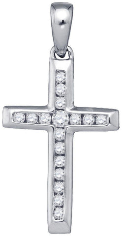 1-8CT-Diamond CROSS PENDANT