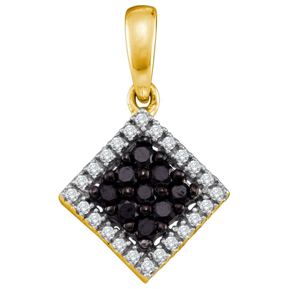 1-3CT-Diamond BLACK  PENDANT