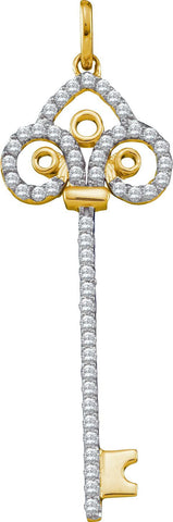 1-2CTW-Diamond KEY PENDANT