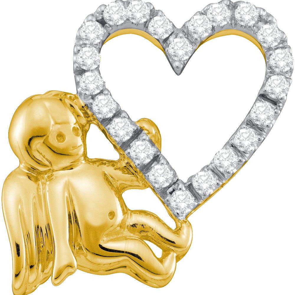 1-6CTW-Diamond HEART PENDANT