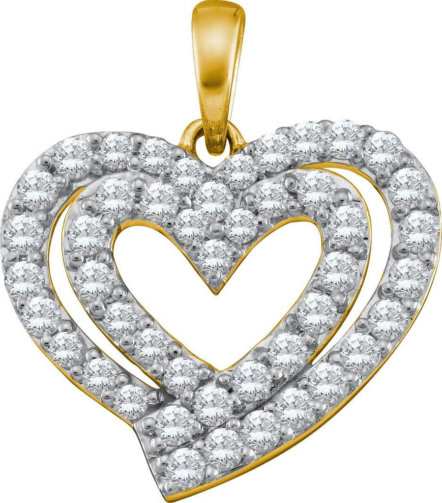 3-4CTW-Diamond HEART PENDANT