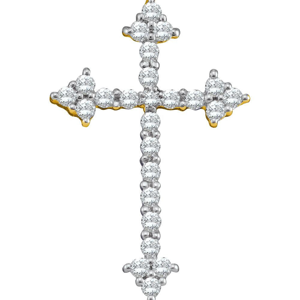 1-4CTW-Diamond CROSS PENDANT