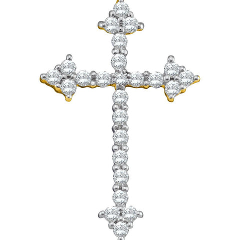 1-4CTW-Diamond CROSS PENDANT