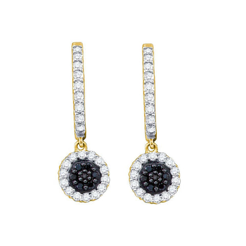 1-2CT-Diamond BLACK  EARRING