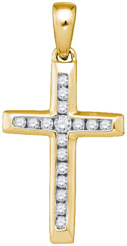 1-8CT-Diamond CROSS PENDANT