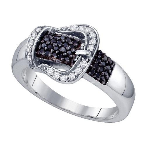 925 Sterling Silver White 0.35CTW DIAMOND MICROPAVE RING