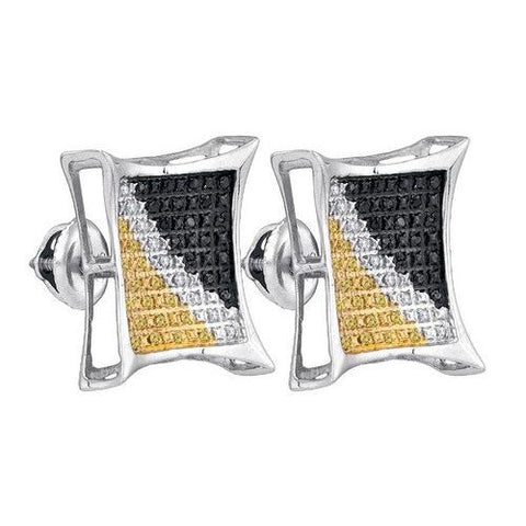 925 Sterling Silver White 0.25CT DIAMOND MICRO-PAVE EARRING