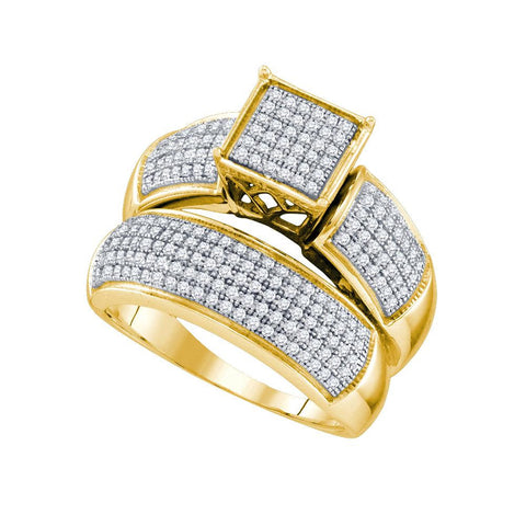 5-8CTW-Diamond MICRO-PAVE BRIDAL RING