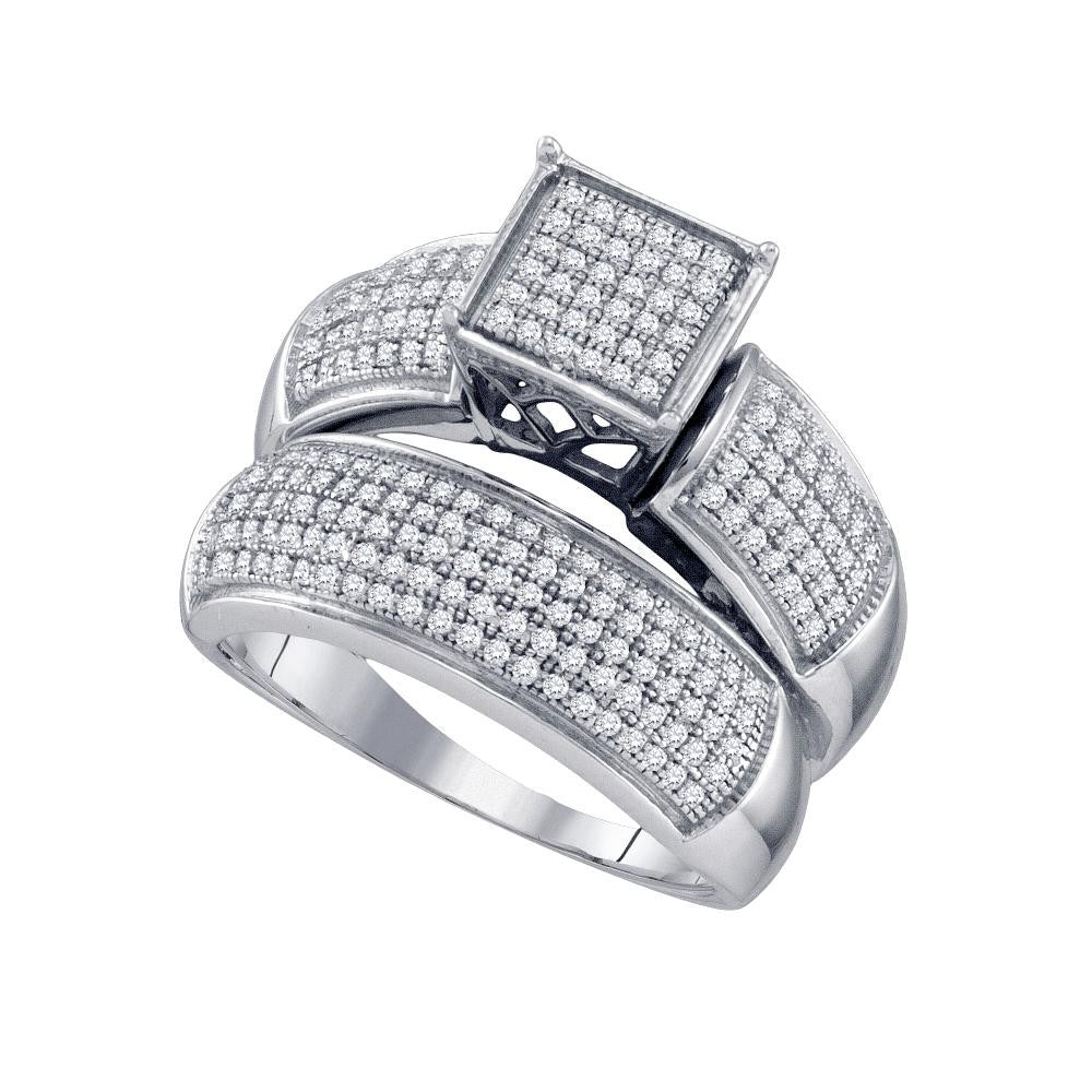 5-8CTW-Diamond MICRO-PAVE BRIDAL RING