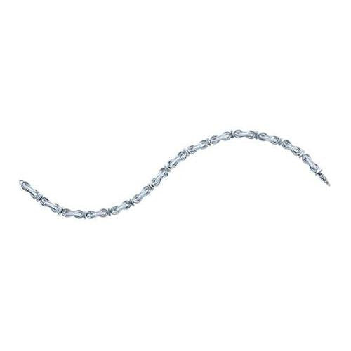 925 Sterling Silver White 0.52CTW DIAMOND  FASHION BRACELET