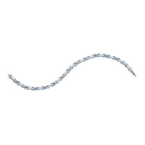 925 Sterling Silver White 0.52CTW DIAMOND  FASHION BRACELET