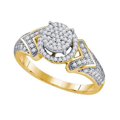 10K Yellow-gold 0.33CT DIAMOND MICRO PAVE  RING