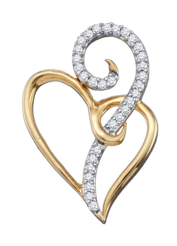 1-10CTW-Diamond HEART PENDANT