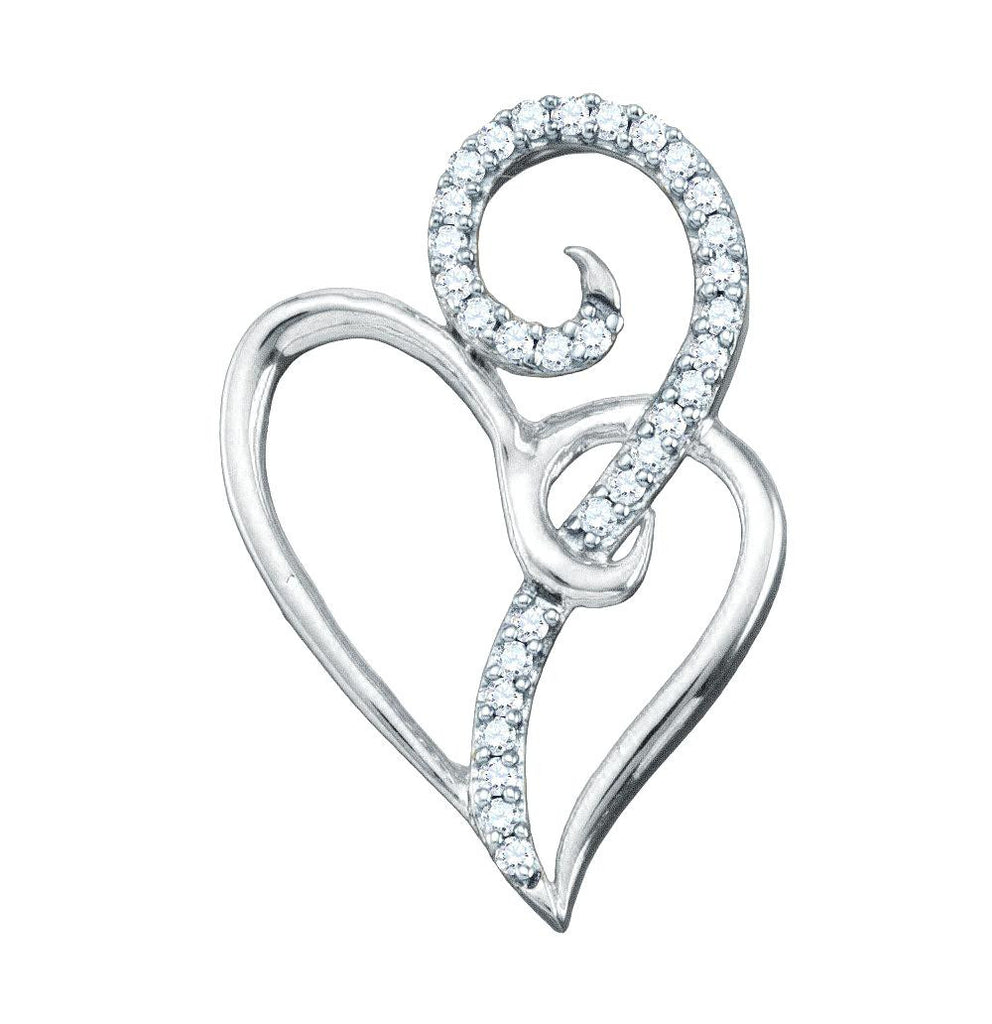 1-10CT-Diamond HEART PENDANT