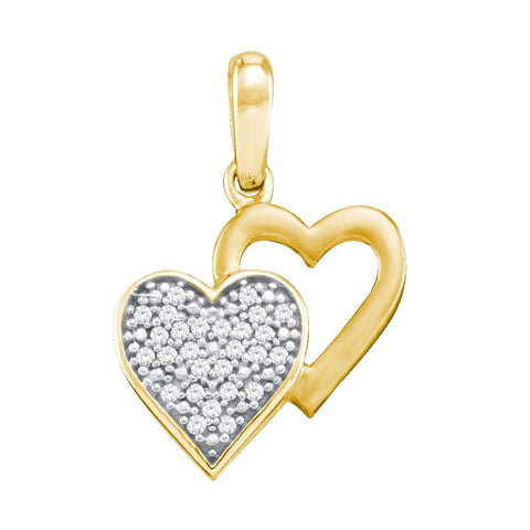 1-12CT-Diamond HEART PENDANT