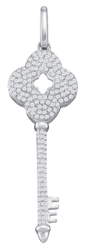 1-2CTW-Diamond KEY PENDANT