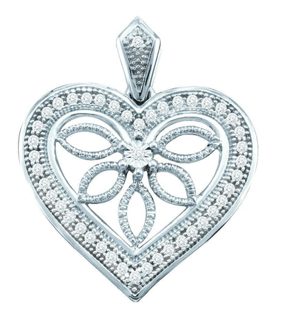 1-10CT-Diamond HEART PENDANT