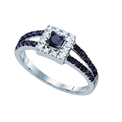 10KT White Gold 0.58CTW DIAMOND FASHION RING