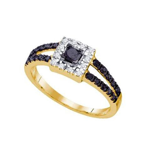 10KT Yellow Gold 0.58CTW DIAMOND FASHION RING